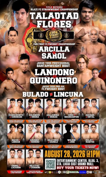 Juego Todo x UGB MMA fights at Sta. Lucia tomorrow