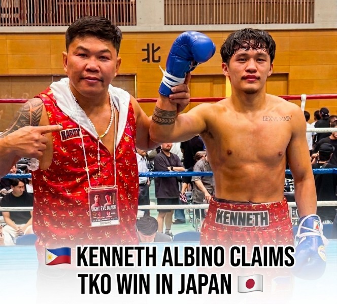 KENNETH ALBINO STOPS HATANAKA IN JAPAN; DACULLO, CAGA FELL SHORT