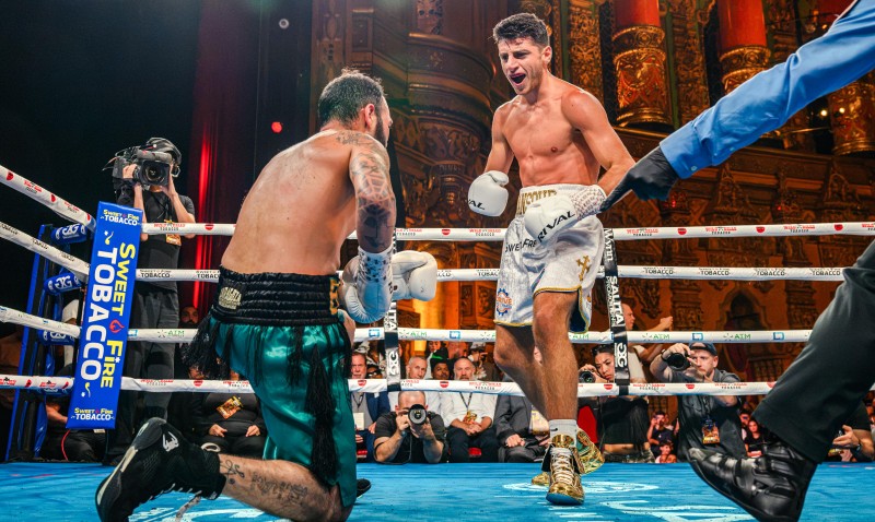 Jonny Mansour & Juju Ballo Put on a Show in Front of Fox Theatre Boxing Record Crowd Saturday in Detroit on Wynn Records Network