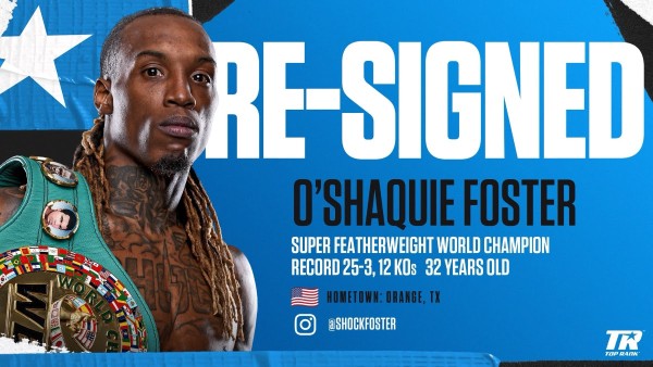 O’Shaquie Foster Inks Multi-Year Extension with Top Rank