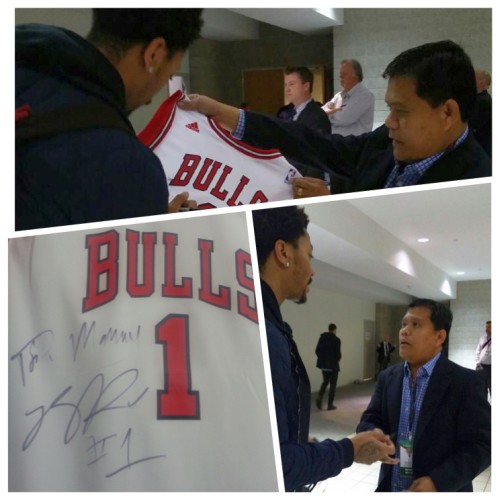 Derrick rose signed outlet jersey