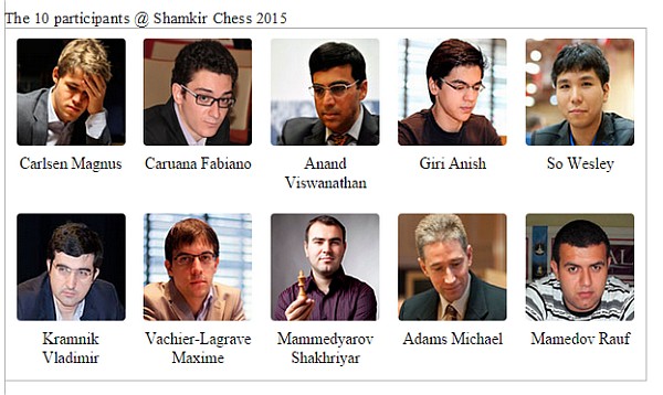 Wesley So and Magnus Carlsen lead the Gashimov Memorial after