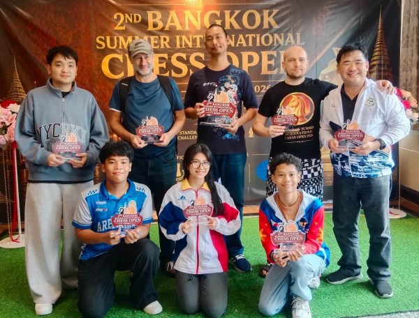 John Paul De Guzman Rules 2nd Bangkok Summer International Chess Open Standard Challenger