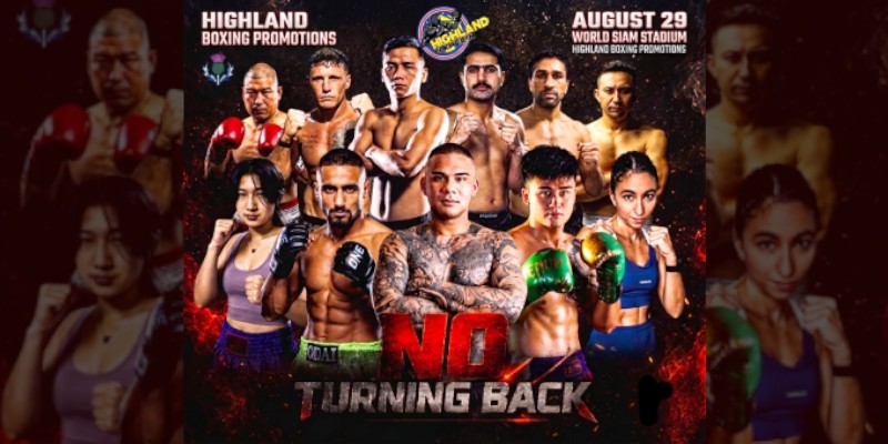 “No Turning Back”: Brico Santig’s Highland Boxing Stages Another Exciting Show on August 29 at Thailand’s World Siam Stadium