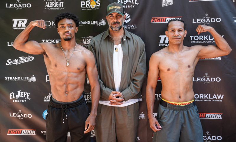 Weigh-in Results from  Butterfly Brawl — Tomorrow, Saturday, August 22 at Santa Monica Pier
